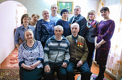 90-летний юбилей отметил участник трудового фронта Николай Аникин из Увата